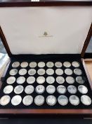 THE ANCIENT COUNTIES OF ENGLAND SILVER COIN COLLECTION