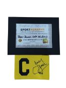 SIGNED CAPTAINS ARMBAND BY JOEY JONES WITH C.O.A