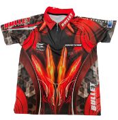 SIGNED DARTS SHIRT STEPHEN 'THE BULLET' BUNTING