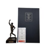 LIMITED EDITION GEORGE BEST BRONZE FIGURE WITH C.O.A