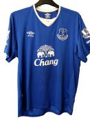 EVERTON F.C SHIRT POSSIBLY MATCH WORN AND SIGNED BAINES NO.3