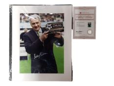 SIR BOBBY ROBSON SIGNED PHOTO WITH C.O.A