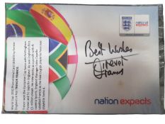 WORLD CUP 2010 PROMOTIONAL CARD SIGNED BY TREVOR FRANCIS