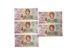5 GEORGE BEST £5 NOTES