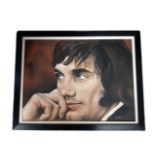 AMAZING OIL ON BOARD OF GEORGE BEST SIGNED A.MURRAY