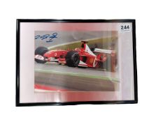 MICHAEL SCHUMACHER SIGNED PHOTO