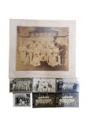 CRICKET PHOTOGRAPH AND COLLECTION OF POSTCARDS