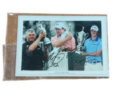 SIGNED PHOTOGRAPH MCDOWELL, MCILROY AND CLARKE