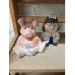 2 WADE CHARACTER MONEY BOXES