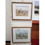 PAIR OF FRAMED CHARLIE MCAULEY PRINTS