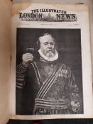 LARGE ANTIQUE BOOK: ILLUSTRATED LONDON NEWS 1887