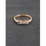 18 CARAT GOLD AND DIAMOND RING A/F