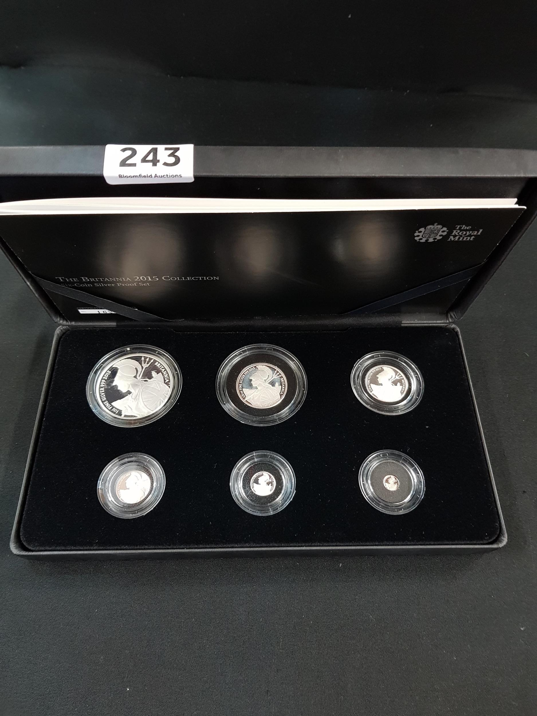 2015 SILVER PROOF BRITANNIA 6 COIN SET