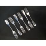 SET OF 6 DINNER FORKS: DUBLIN 1809