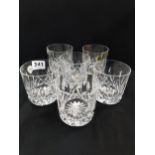 6 WATERFORD GLASSES