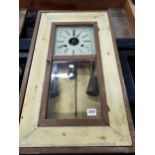 ANTIQUE AMERICAN CASED WALL CLOCK