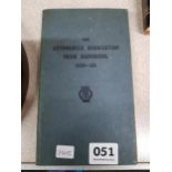 THE AUTOMOBILE ASSOCIATION IRISH HANDBOOK 1938 - 1939