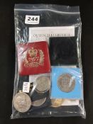 LOT OF COINS & CROWNS