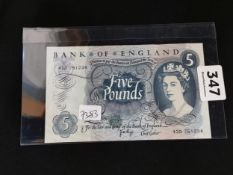 BANK OF ENGLAND £5 - UNCIRCULATED