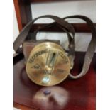 ANTIQUE BRASS RECORDING CLOCK DENT