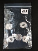 5 SILVER CANADIAN COINS