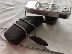 MINOX B Spy Camera Complan F3.5/15mm Leather case & chain