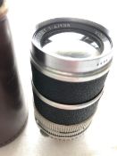 VOIGTLANDER Super-Dynaret F4/135mm lens #4464794 with lens cap & leather case