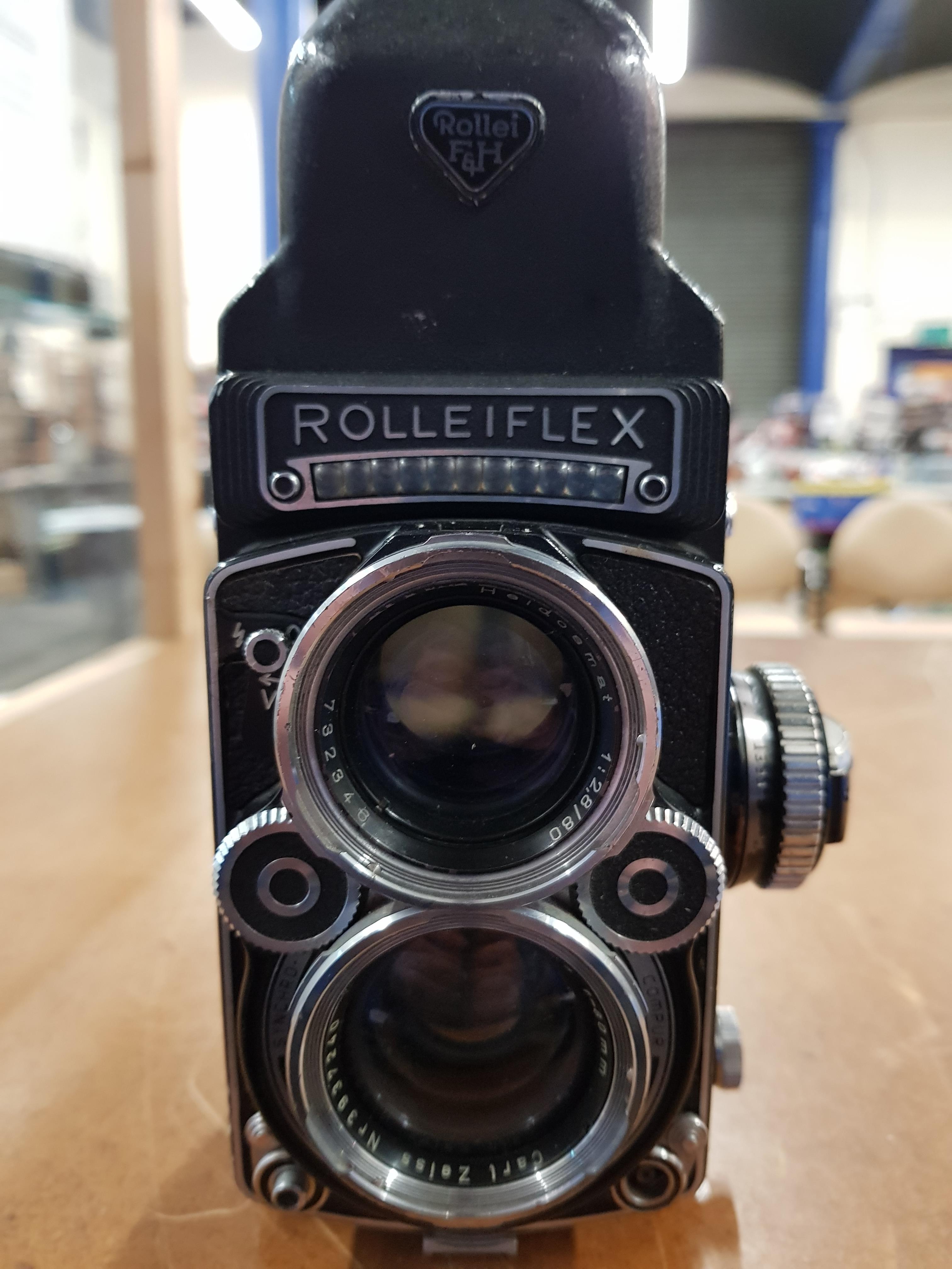 FRANKE & HEIDECKE Rolliflex TLR Planar F2.8/80mm lens #3937240 Pentaprism - Image 7 of 10