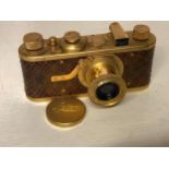 GOLD LEICA, snakeskin body Elmar 50mmF3.5. Lens 47604 Based on the serial number, this could be a