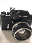 NIKON F Nikkor-S auto F1.4/50mm lens 7136699 Lens hood & Pentaprism