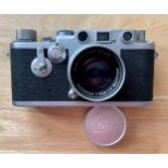 LEICA IIIF 1950-1957 Summicron 5cmF2 Lens 1203350 710830 Red Dial D/LN.L.