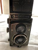 FRANKE & HEIDECKE Rolleicord TLR Triotar F4.5/7.3cm #1601205 lens 30535 Art-Deco Nickle plated