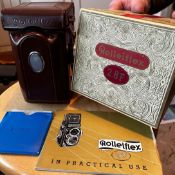 ROLLEIFLEX F & H twin lens complete with case box & instructions 1:2.8f. 80mm 3251589 2410699