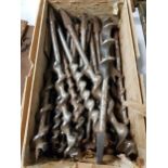 BOX OF OLD DRILL BITS