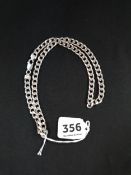 THICK SILVER CURB NECKLACE