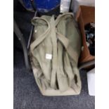 MILITARY KIT BAG AND PONCHO