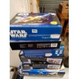 QUANTITY OF BOXED STAR WARS SHIPS ETC