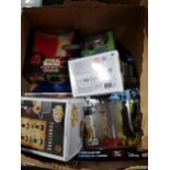 GOOD BOX LOT OF BOXED FIGURES INCLUDING STAR WARS AND POP FIGURES