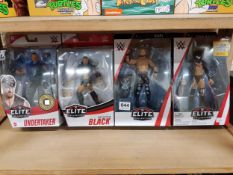 4 BOXED WWE ELITE COLLECTION FIGURES