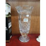 WATERFORD CRYSTAL VASE 28CM WITH BOX