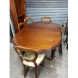 LARGE DINING TABLE AND 5 CHAIRS