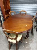 LARGE DINING TABLE AND 5 CHAIRS