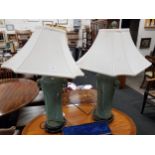 PAIR OF CHINESE ELEPHANT LAMPS CIRCA 1950'S