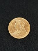 GOLD FULL SOVEREIGN 1900 QUEEN VICTORIA