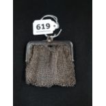 ANTIQUE SILVER MESH PURSE 43 GRAMS