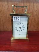BRASS CARRIAGE CLOCK MADE BY THE IMPERIAL CLOCK COMPANY LTD LONDON