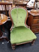 VICTORIAN SPOON BACK CHAIR