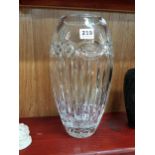 WATERFORD CRYSTAL VASE 33CM WITH BOX