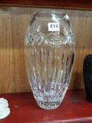 WATERFORD CRYSTAL VASE 33CM WITH BOX