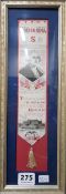 AMERICAN CENTENNIAL 1776-1876 FRAMED BOOKMARK